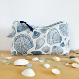 MID POUCH - navy Seashells