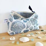 MID POUCH - navy Seashells