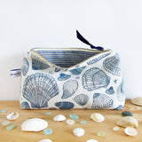 MID POUCH - navy Seashells