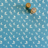 FABRIC - Cornish blue Sailboats