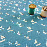 FABRIC - Cornish blue Sailboats