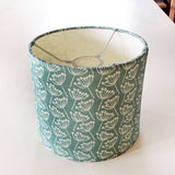 Seagreen Cow Parsley Printed Linen Lampshade