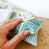 WHEAT HAND WARMERS - seagreen Cow Parsley