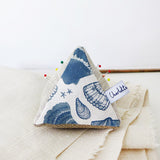 LINEN PIN CUSHION - Seashells