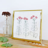 Sedum Stems Embroidered Picture