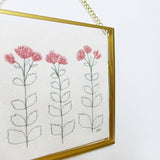 Sedum Stems Embroidered Picture