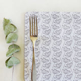 Set of Dove Grey Cow Parsley Placemats