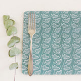 Set of 4 Sea Green Cow Parsley Placemats