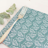 Set of 4 Sea Green Cow Parsley Placemats