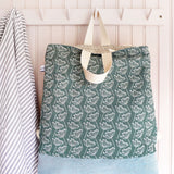 LINEN RUCKSACK - spruce Cow Parsley